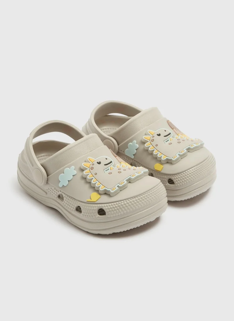 Matalan Kids Stone Dino Light Up Clog